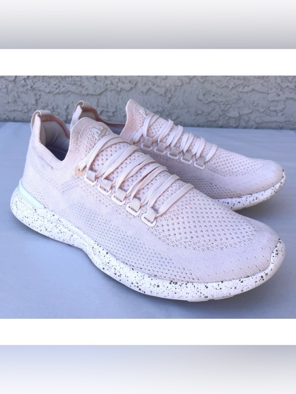 APL Womens US 7.5 Athletic Propulsion Labs TechLoom Breeze Pink Trainers Shoes